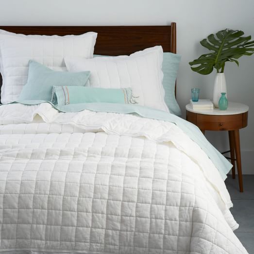 Belgian Flax Linen Quilt + Shams west elm