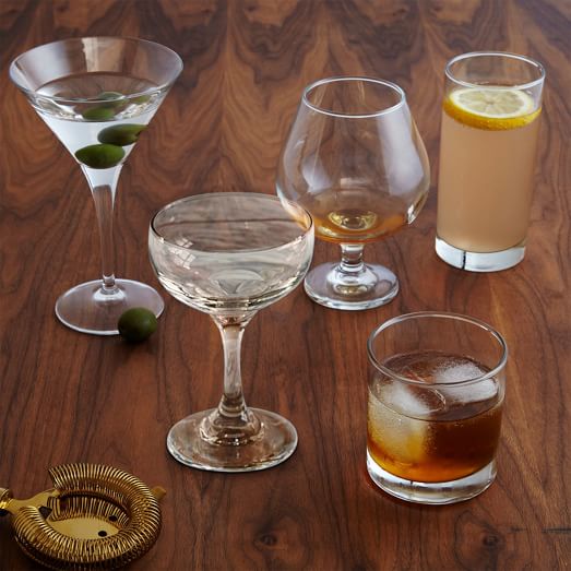 Essential Bar Glassware Set Of 6 West Elm 9688