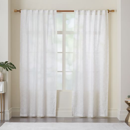 Metallic Lattice Curtain west elm