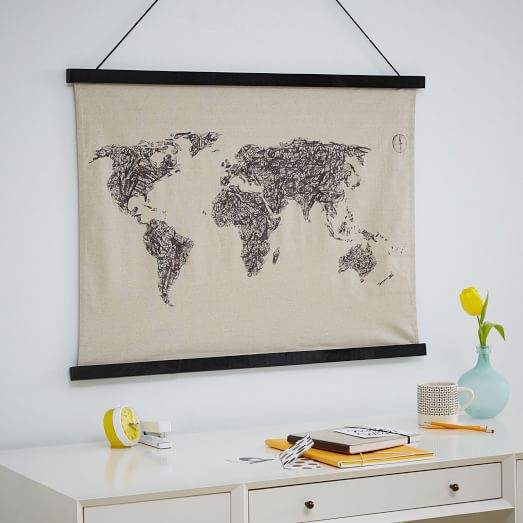 Map Of The World To Hang On Wall Map Of The World To Hang On Wall