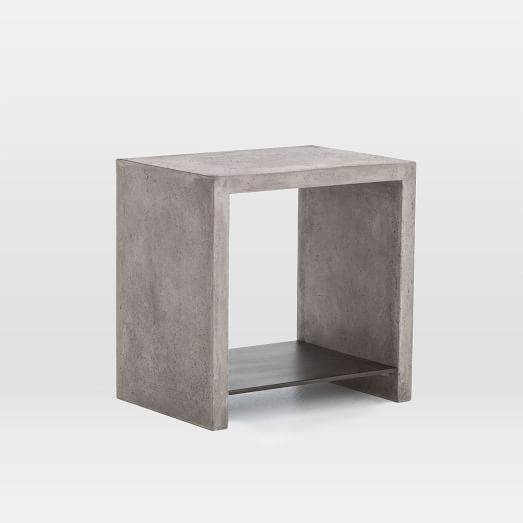 Industrial Concrete Side Table west elm