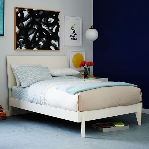 AngledLeg Bed White west elm