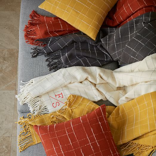 Fading Plaid Throw west elm