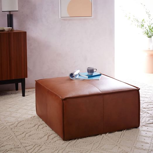 Leather Ottoman west elm