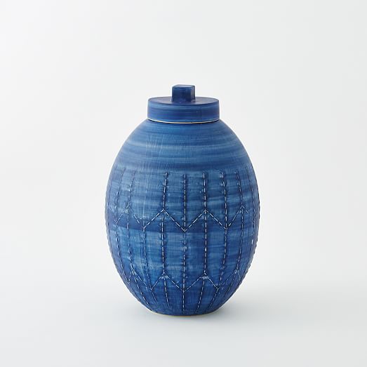 Indigo Ceramic Vases west elm