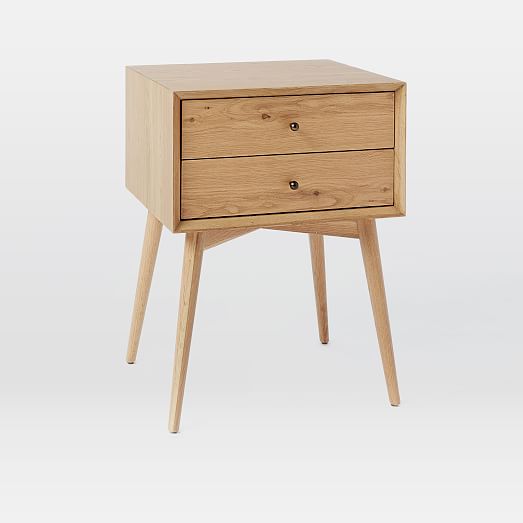 MidCentury Nightstand Natural Oak west elm