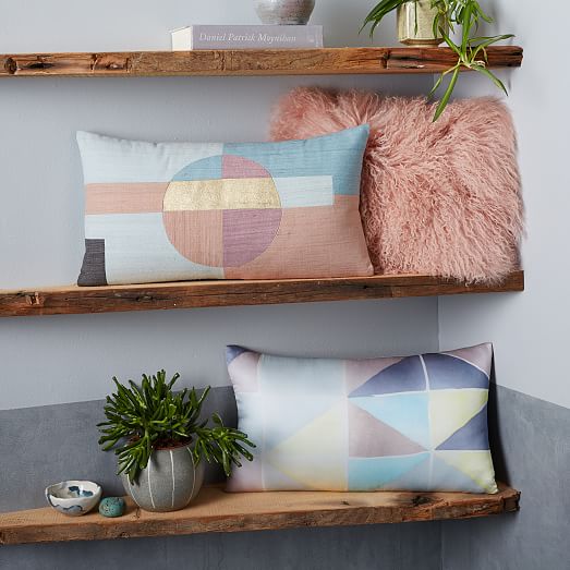 Roar + Rabbit Circle Pillow Cover Flax west elm