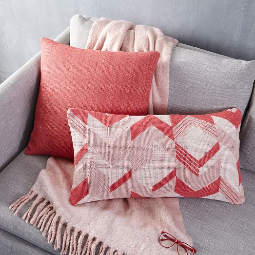 Silk HandLoomed Pillow Cover Poppy west elm