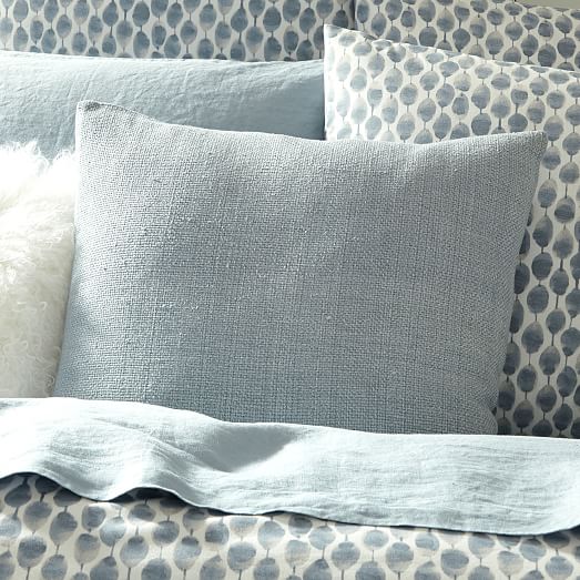 Silk HandLoomed Pillow Cover Moonstone west elm
