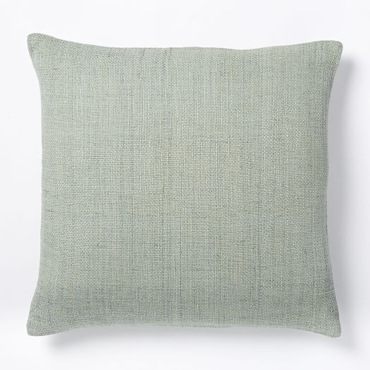 Silk HandLoomed Pillow Cover Light Sage west elm