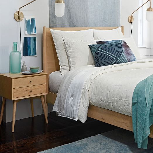 MidCentury Nightstand Natural Oak west elm