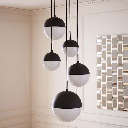 Rejuvenation Cedar + Moss Chandelier 5 Light (Round) west elm
