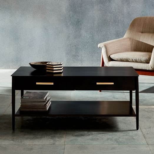 Metalwork Coffee Table HotRolled Steel Finish west elm