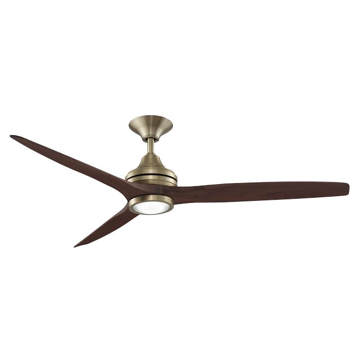 Curved Wood Metal Ceiling Fan West Elm