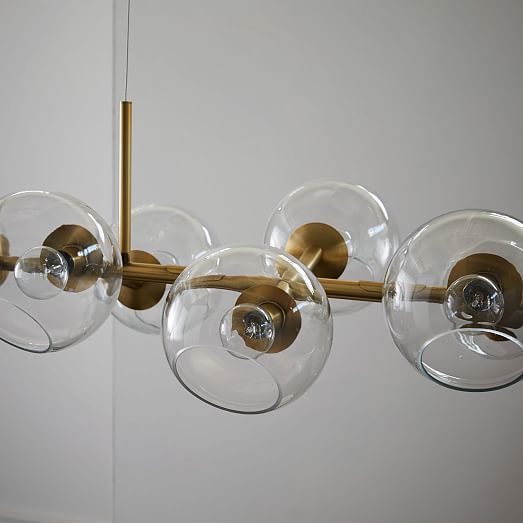 Staggered Glass Chandelier 12Light west elm