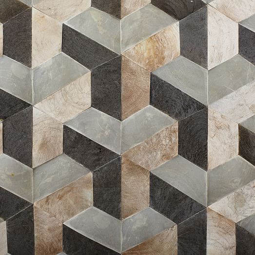 Capiz Wall Art Geo Square Panel west elm