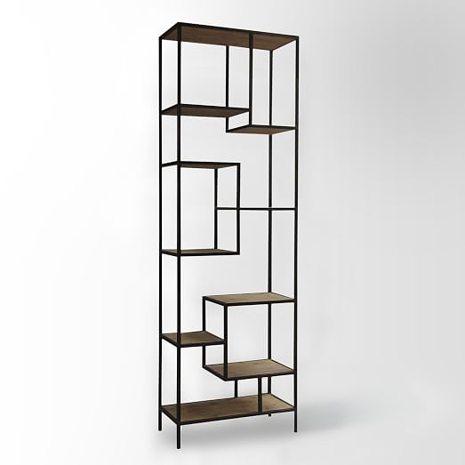 Simple Iron Bookcase for Large Space