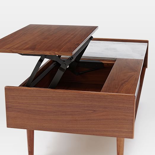 Mid-Century Pop-Up Storage Coffee Table | west elm