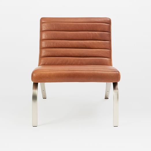 Emil Leather Slipper Chair west elm