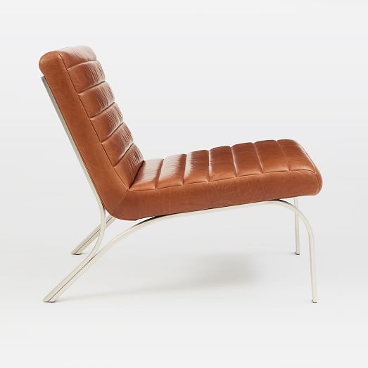 Emil Leather Slipper Chair west elm