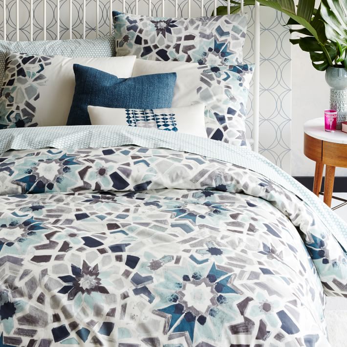Anic Stained Glass Floral Shams West Elm
