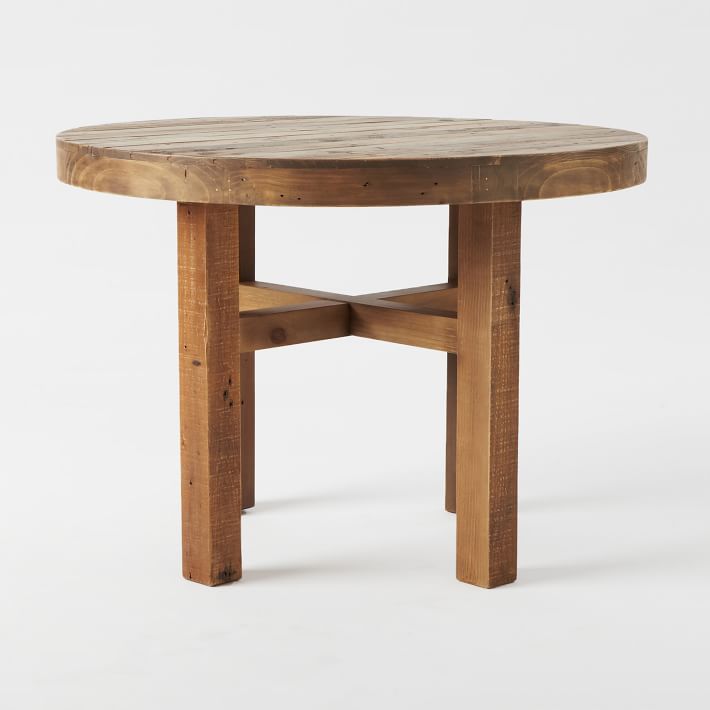 Emmerson Reclaimed Wood Round Dining Table West Elm