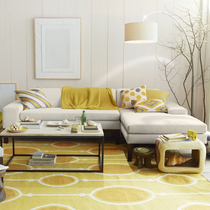 Box Frame Coffee Table - Whitewashed Mango | west elm - 