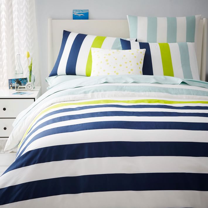 Prep Stripe Duvet Cover Shams West Elm