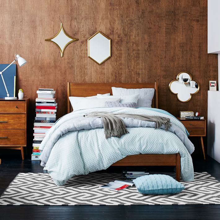 Mid-Century Bed - Acorn | west elm - 