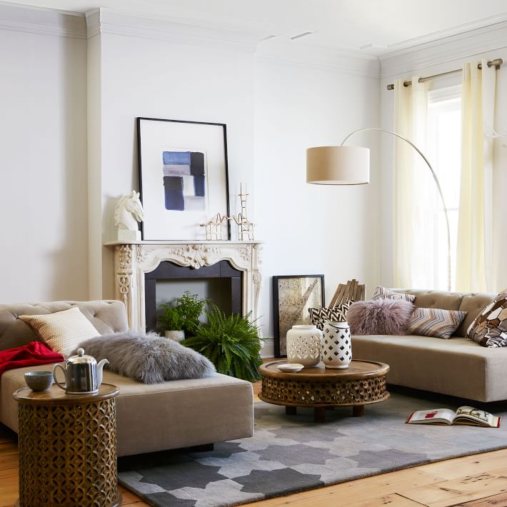 Carved Wood Coffee Table West Elm