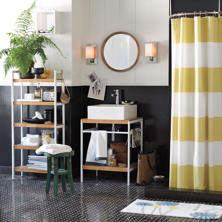 Bathroom Accessories West Elm west elm bathroom vanity.grasscloth wallpaper in powder room Bathroom Accessories West Elm west elm bathroom vanity.grasscloth wallpaper in powder room