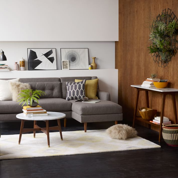 Reeve Mid Century Coffee Table Marble West Elm