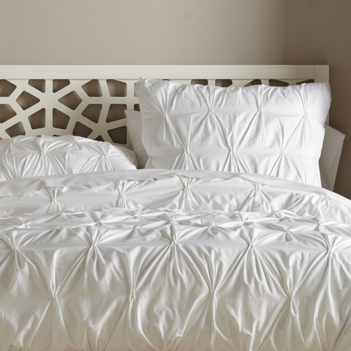 Anic Cotton Pintuck Duvet Cover Shams West Elm