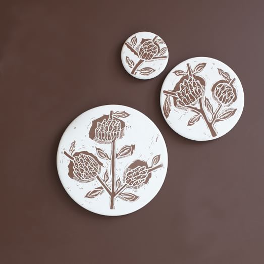 Ceramic Matters Wall Tile, Set of 3