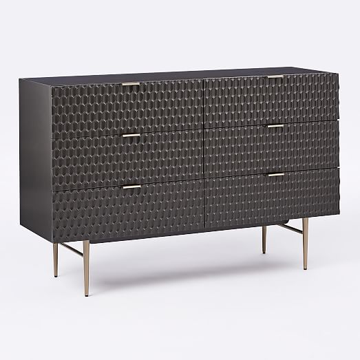 Audrey 6Drawer Dresser Charcoal west elm