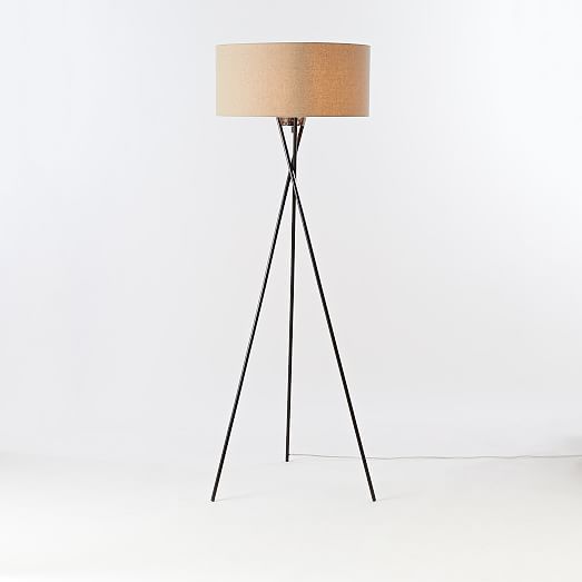 Mid-Century Tripod Floor Lamp - Antique Bronze | west elm