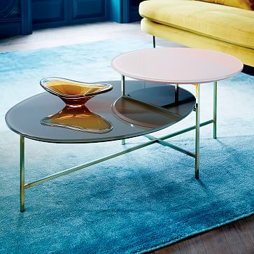 Glass Geo Stepped Coffee Table | west elm