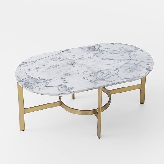Marble Oval Coffee Table | west elm