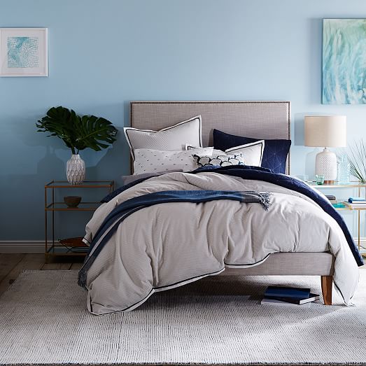 Seersucker Pinstripe King Shams | west elm