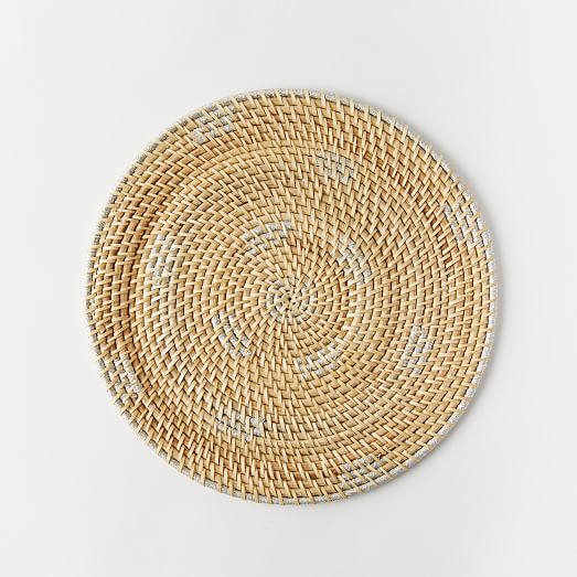 Metallic Woven Charger | west elm