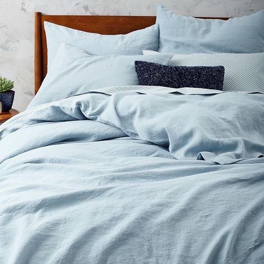 Belgian Flax Linen Duvet Cover + Shams | west elm