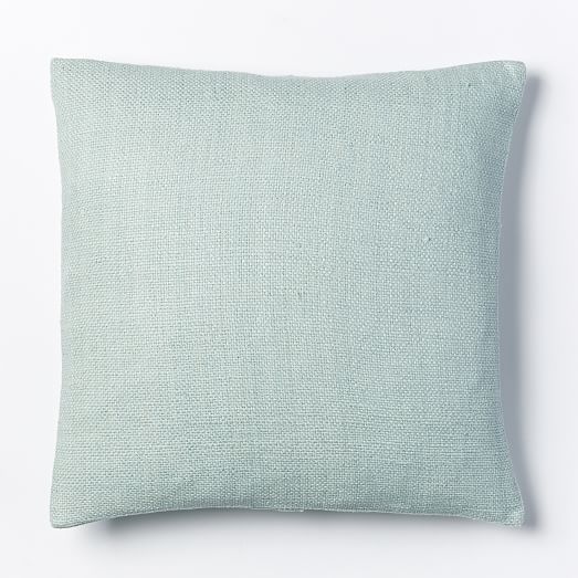 Silk Hand-Loomed Pillow Cover - Pale Harbor | west elm