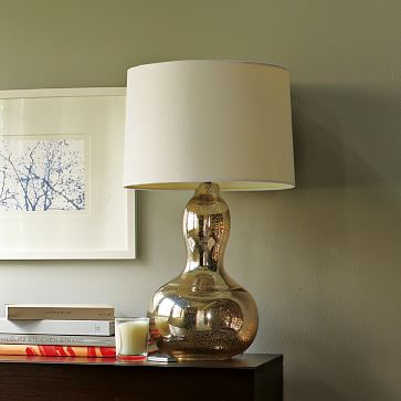 Gourd Table Lamp - Mercury | west elm