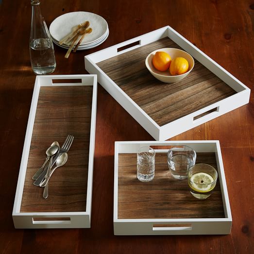 Wood + Lacquer Trays | west elm