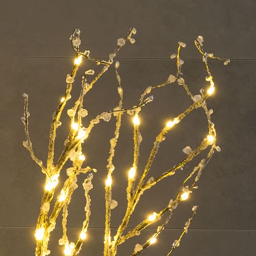 LED Light-Up Branches - Gold | west elm