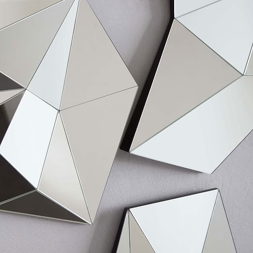 3D Faceted Mirrors | west elm