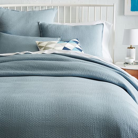 Organic Matelasse Duvet Cover | west elm