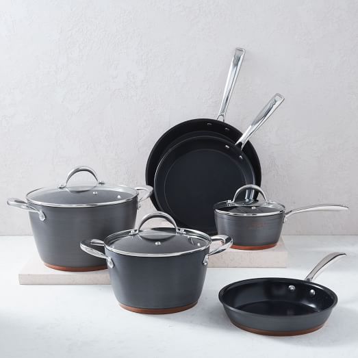 Fleischer and Wolf Gilded Edge 9-Piece Cookware Set | west elm