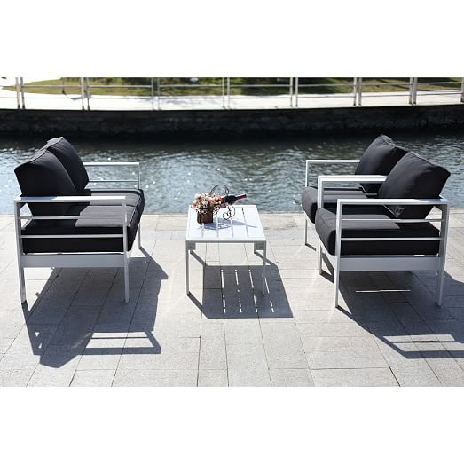 Nason 4-Piece Outdoor Living Set | west elm Nason 4-Piece Outdoor Living Set | west elm on Rk Outdoor Living id=76409