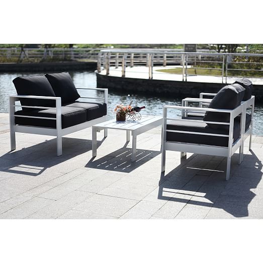 Nason 4-Piece Outdoor Living Set | west elm Nason 4-Piece Outdoor Living Set | west elm on Rk Outdoor Living id=91067